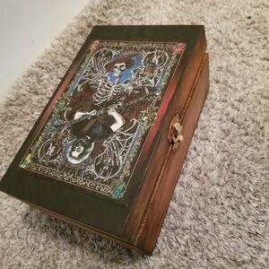 The Grateful Dead wooden trinket keepsake stash box